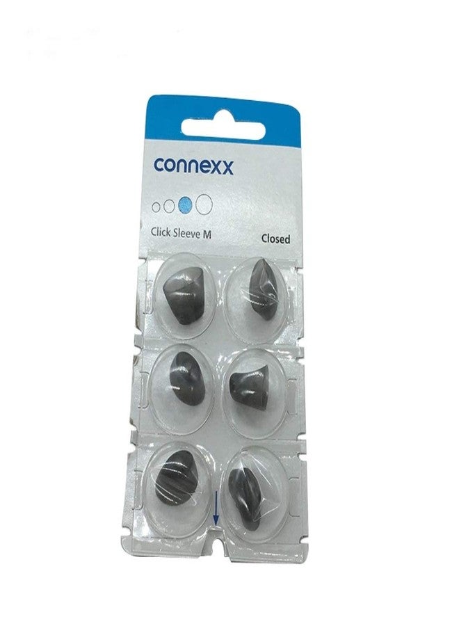 Signia/Connexx Sleeve Click CIC ITC & RIC Hearing Adin Domes Pack Of 6 (Closed Medium)