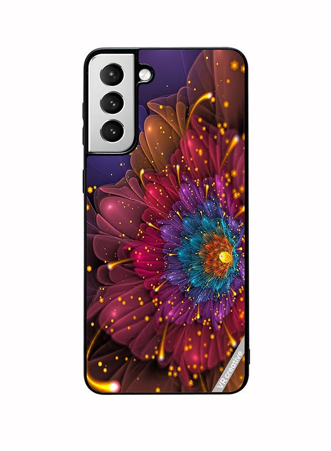VR CREATIVE Protective Case Cover For Samsung Galaxy S22 5G Flower Design Multicolour - Image 1