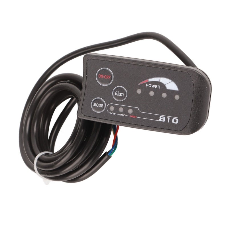 Electric Bicycle 810 LED Display With 5 Wire Cable Control Panel - Image 3