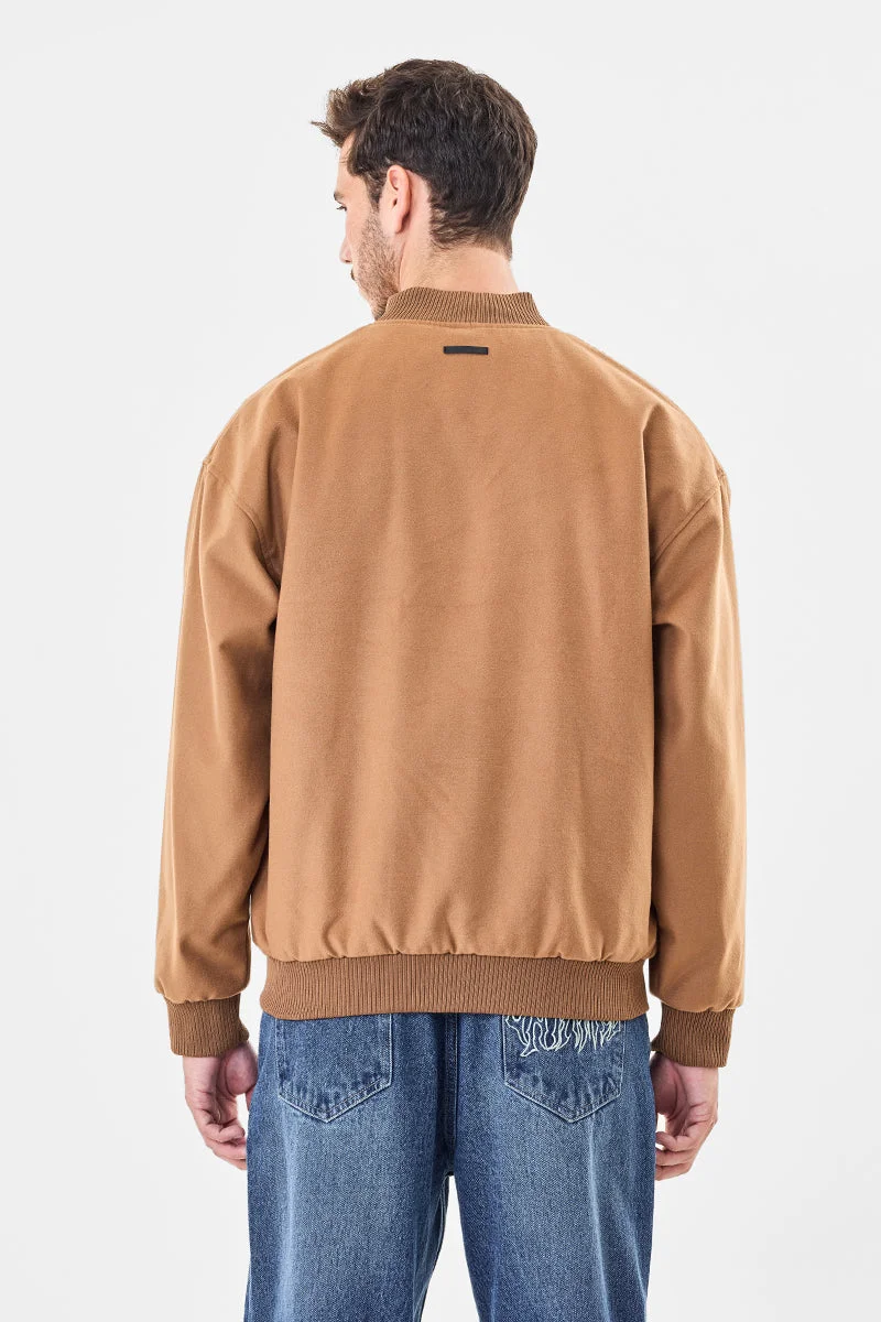 سنيتش Snap Button Bomber Jacket