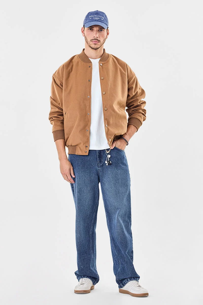 SNITCH Snap Button Bomber Jacket