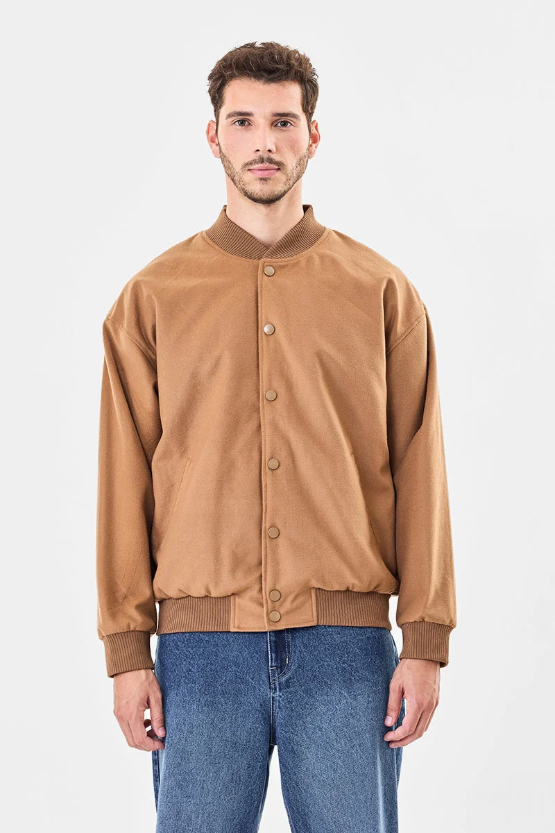 سنيتش Snap Button Bomber Jacket