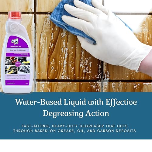 Cleansol Oven & Grill Cleaner – 1L | Heavy-Duty Kitchen Degreaser for Oven Interiors, Grills, Gas Burners, Baking Trays, Chimneys & Exhaust Hoods | Removes Burnt Grease, Oil & Carbon Residue - Image 4