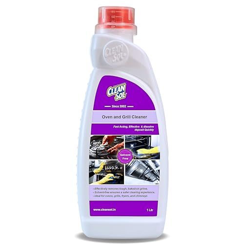 Cleansol Oven & Grill Cleaner – 1L | Heavy-Duty Kitchen Degreaser for Oven Interiors, Grills, Gas Burners, Baking Trays, Chimneys & Exhaust Hoods | Removes Burnt Grease, Oil & Carbon Residue - Image 1