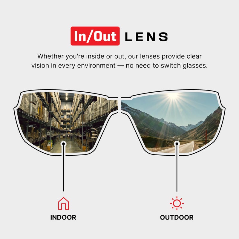NoCry Tinted Safety Glasses for Men and Women with Anti-Fog and Scratch Resistant Wrap-Around Lenses â€” Adjustable Temples and Nose Pads â€” 100% UV Resistant, ANSI Z87.1 Certified Protective Eyewear - Image 2