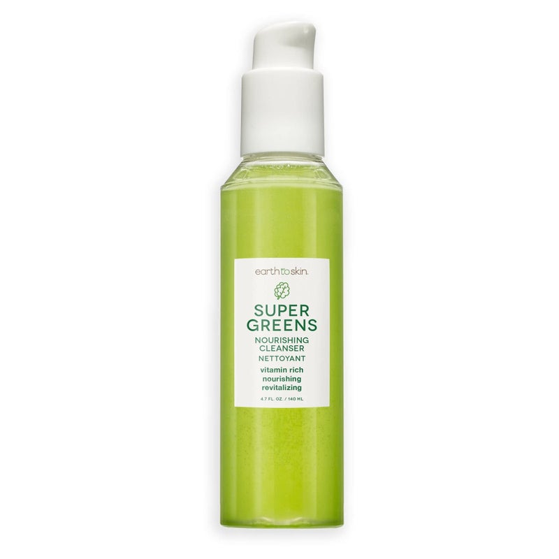 Earth To Skin Super Greens Nourishing Face Cleanser Vitamin Enriched Daily Face Wash for All Skin Types 47 Fl Oz