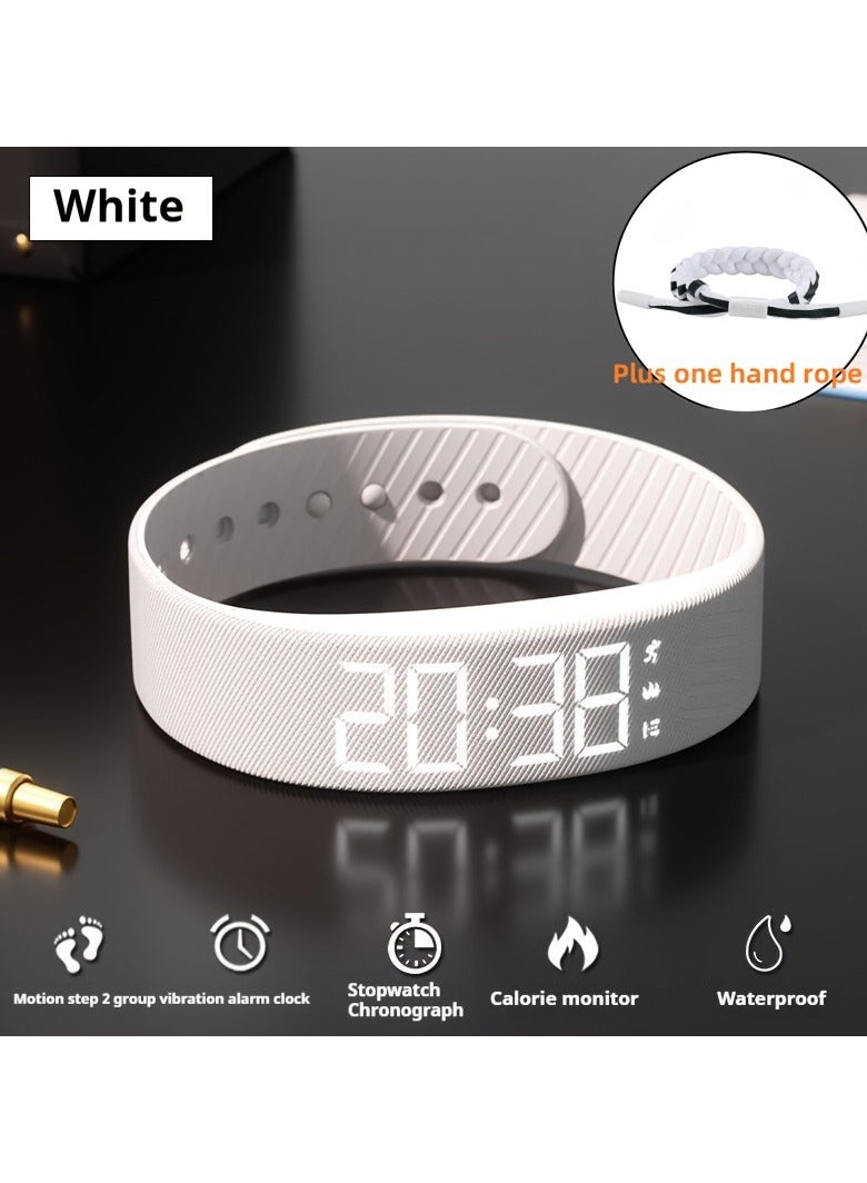 AROAQ Multifunctional Simple Fashion Unisex Electronic Watch with Alarm Clock, Pedometer, Timer, Luminous Display, Senseless Wear, and Sports Functions - Ideal Holiday Gift, Suitable for Any Occasion - Includes One Hand Rope - Image 1