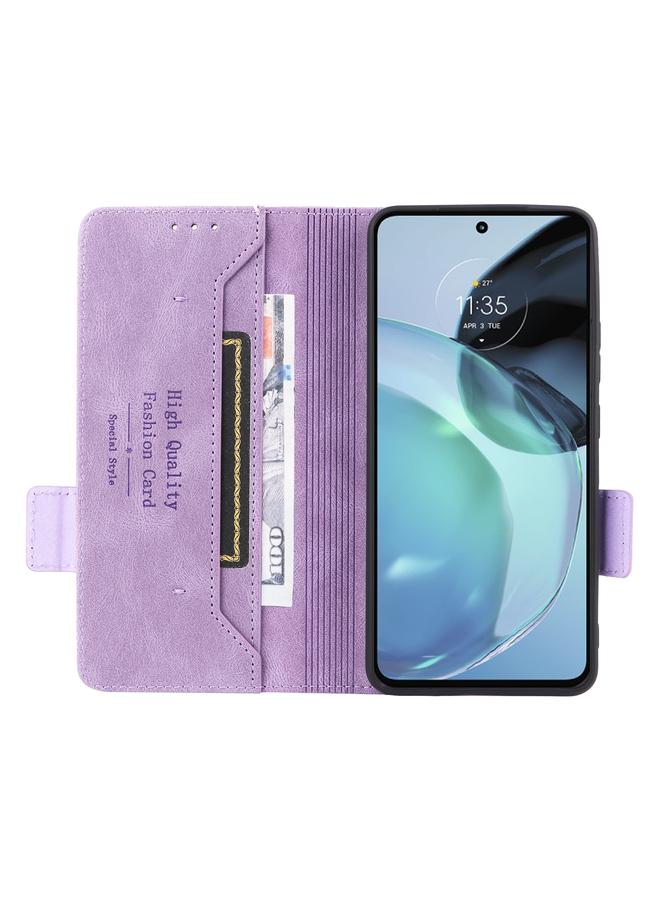 S-TOP Case For Motorola Moto G72 4G Magnetic Clasp Flip Leather Phone Case - Image 4