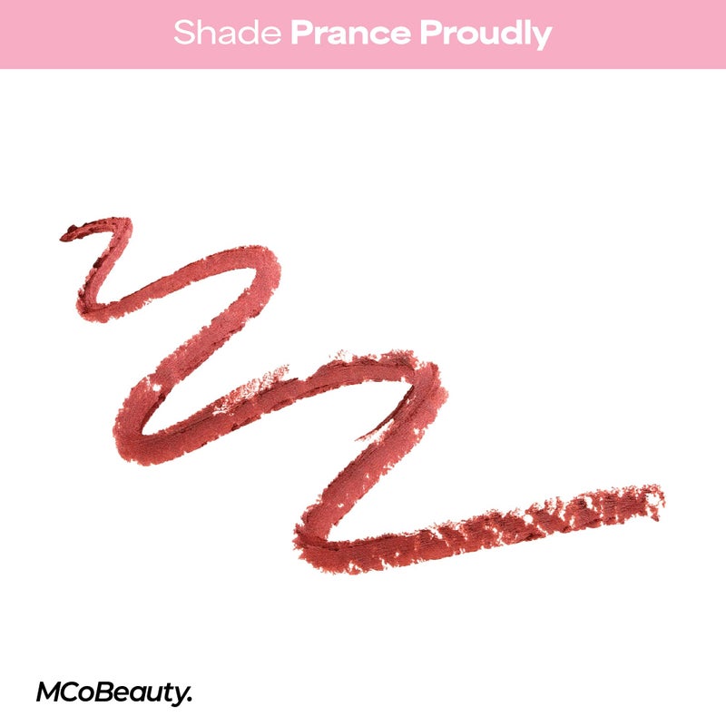 MCoBeauty Perfect Pout Lip Liner Prance Proudly - Creamy Long Wearing Lip Pencil for Fuller Lips - Velvety Nude Contour Define Shape Overline Cupid Bow - Vegan Cruelty Free Lip Makeup for Women - Image 5