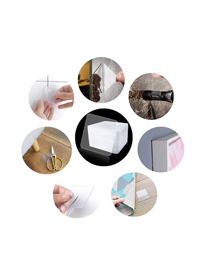 Generic 100 Pcs Double Sided Tape Double Sided Sticker Nano Tape Clear Double Sided Tape for Home Office Supplies Tapes for Walls Hanging  - Image 5