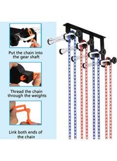 DImotliyor Photography Backdrop Wall Mount Roller System 4 Support Rollers, Manual Photo Background Ceiling Holder, Including 2 Four-fold Hooks, 8 Expand Bars, 4 Chains, for Home Studio Live Shooting  - Image 4