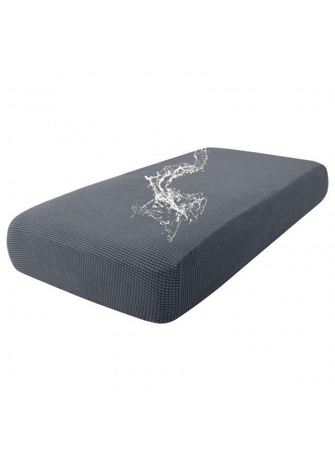 hyha hyha Waterproof Couch Cushion Covers, Washable Sofa Cushion/Seat Covers, Stretch Sofa Slipcovers, Thick Jacquard Fabric, Couch Sofa Covers for Pets with Elastic Bottom (Medium, Grey)  - Image 1