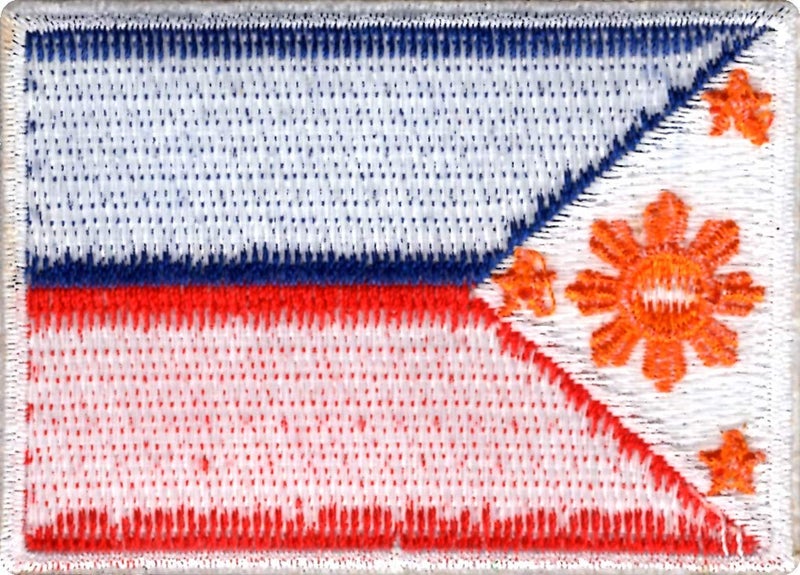 Generic Philippines Flag Applique Embroidered Sweing Patch Suitable for Jackets, Bags, T-Shirts, Jeans, Pants, Outdoor Clothing ; Size: 7cm x 5cm ; Imported from Malaysia (1 Piece).  - Image 2
