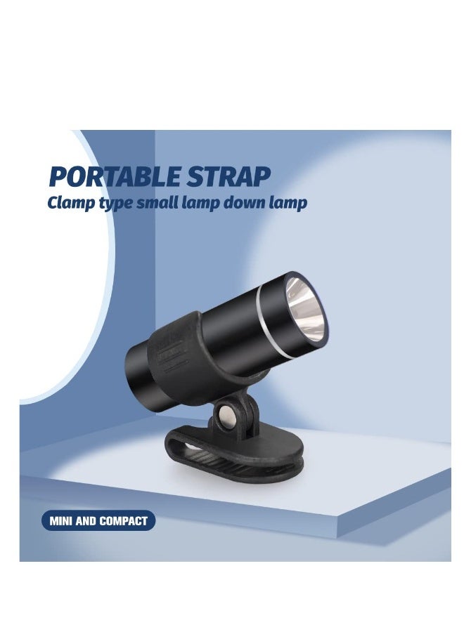 Mini Working Flashlight, 2 Pcs Portable LED Shoe Light, Flashlight with Clip, Rechargeable Adjustable 200 Lumens Flashlight, for Camping, Hiking, Emergency, Hurricane, Fishing, Power Outage  - Image 4