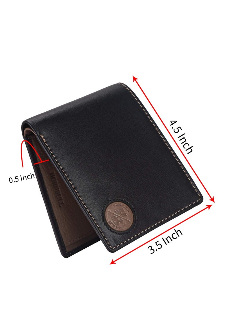 HORNBULL - Mens Leather Wallet | Black - Image 1