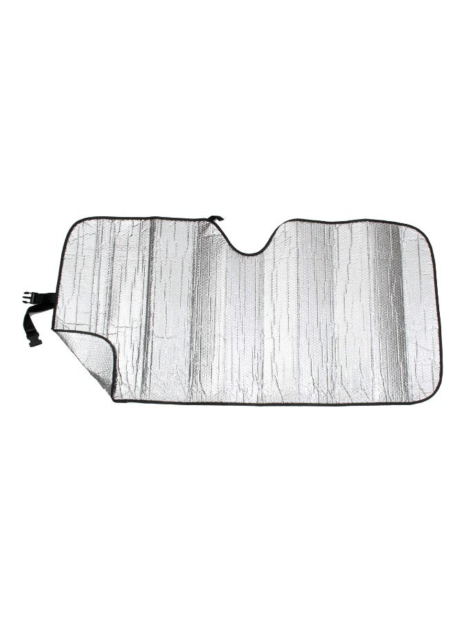 Windshield Sun Shade for Car Silver Thicken 5-Layer UV Reflector Auto Front Window Sunshade Visor Shield Cover and Keep Your Vehicle Cool(57" × 27.5") - Image 4