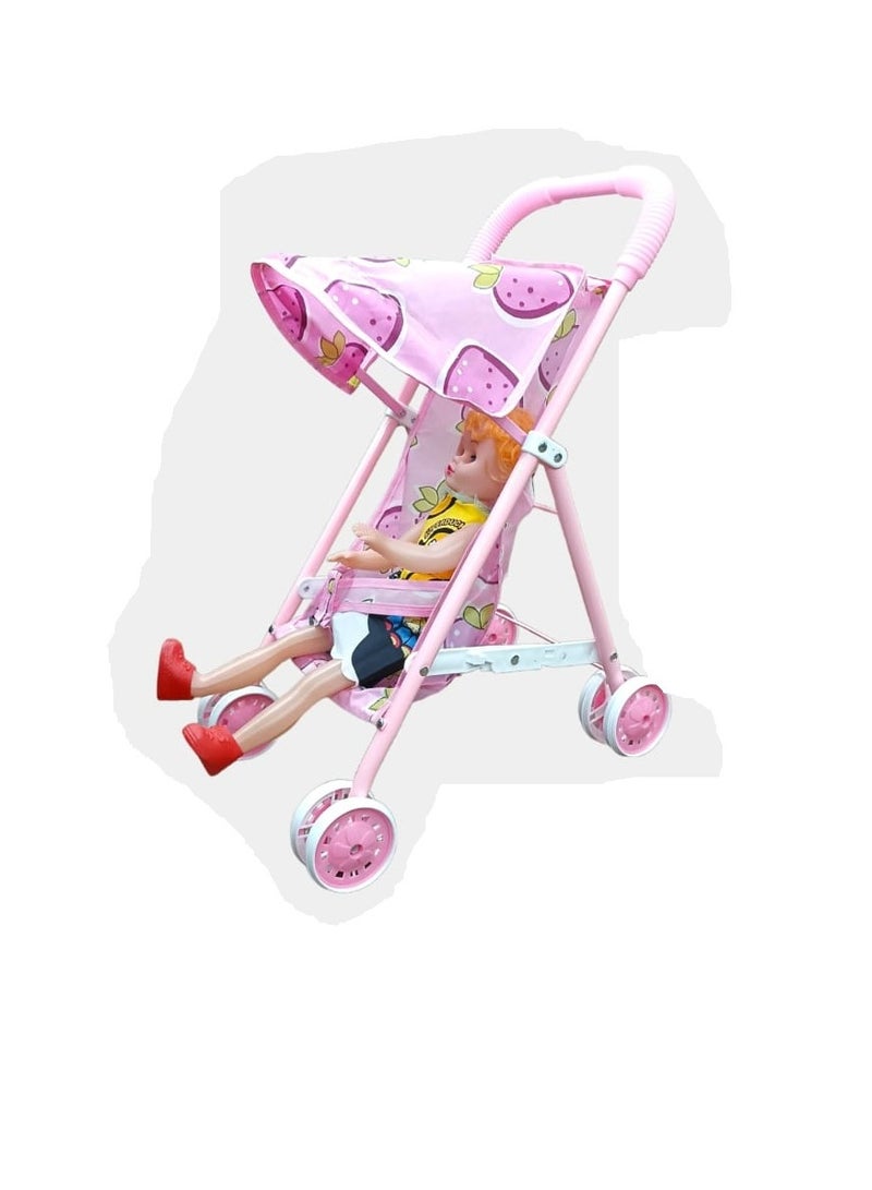 Mini Stroller With Doll Set  - Image 1