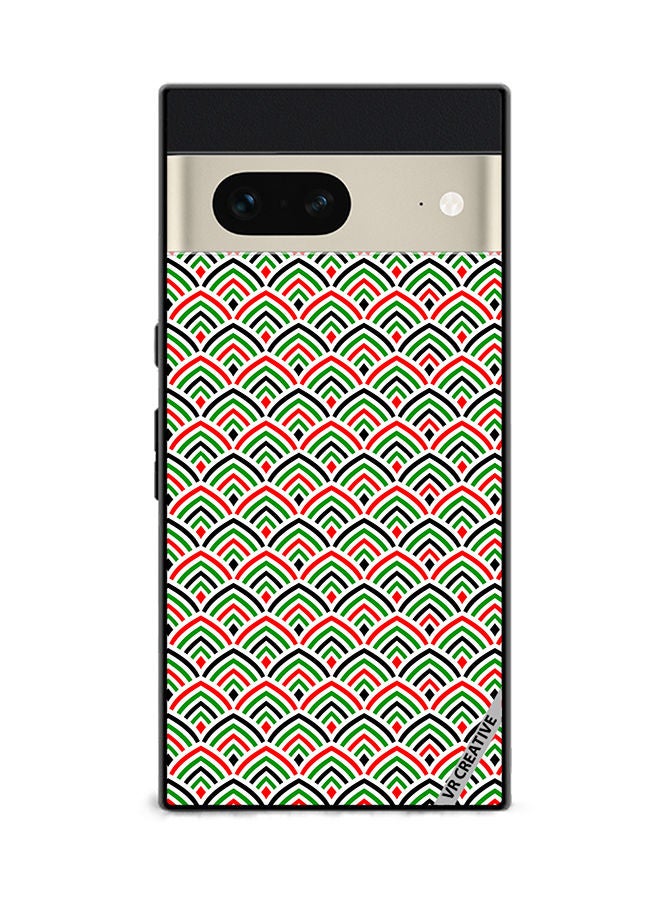 VR CREATIVE Protective Case Cover For Google Pixel 7 United Arab Emirates Flag Colors Design Multicolour - Image 1