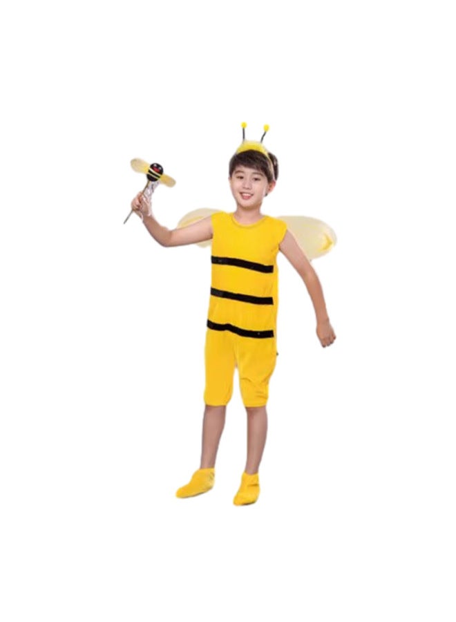 Halloween Costume - Kids Animal Costume Dress Up - Yellow bee skirt long sleeve hat, 170cm - Cute Animal Dress, Chicken Bee Rooster Rabbit Costume, Children Performance Wear, Party Fancy Dress, Carnival Outfit - Image 5