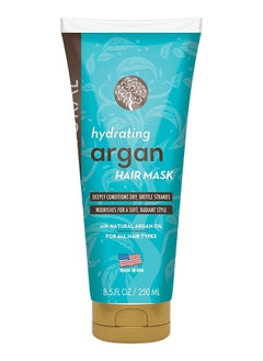 Argan Arganatural Hair Mask with Argan Oil, 8.5 FL OZ, Bamboo Extract and Coconut Oil, Paraben Free, Intense Hydration for Damaged Hair  - Image 1