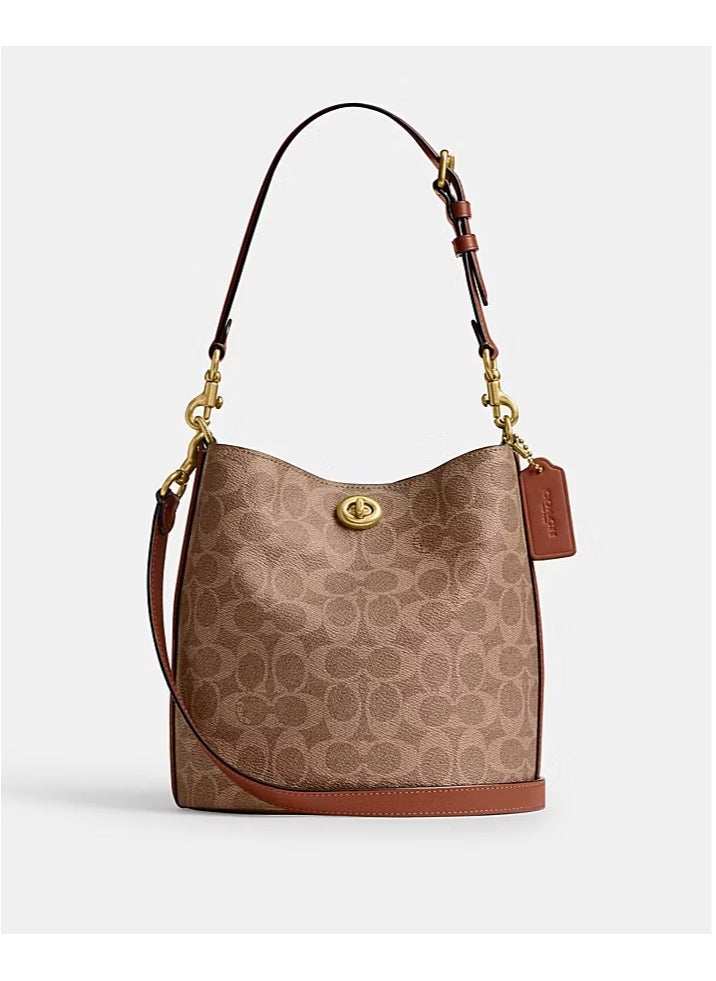 coachoutlet - Coach Willow Soft Bucket Bag In Signature Canvas - Image 1