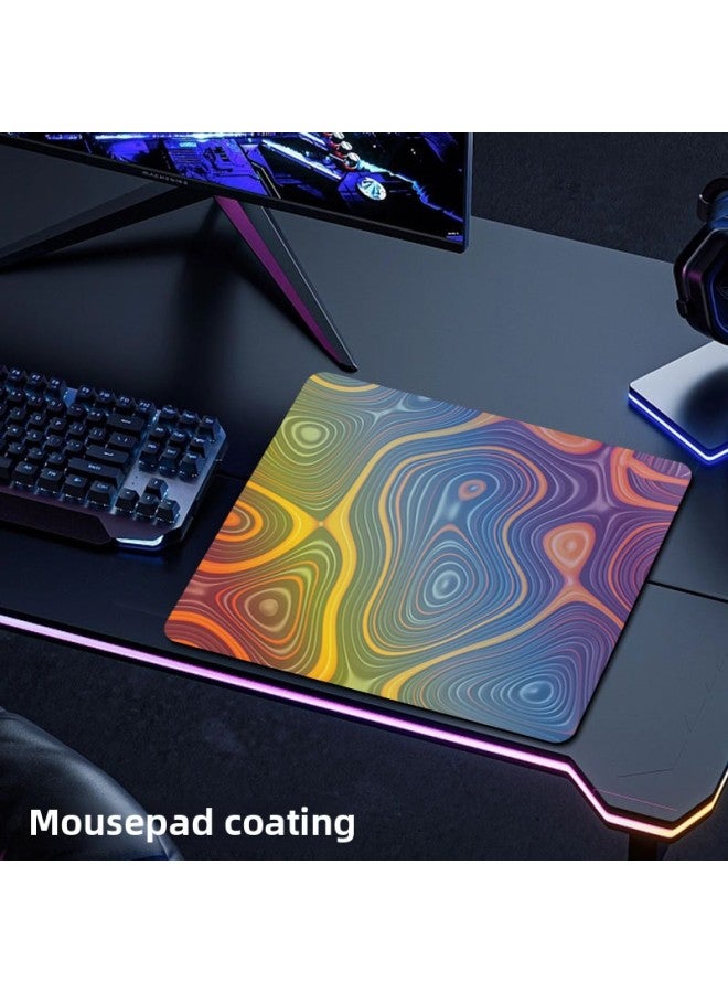 Firewire Competition Streamers Rainbow Magic Coated Coated Game Super Large Small Size Mouse Pad No Edge Fps E-Sports-Color:420*490*4-Pattern:2  - Image 1