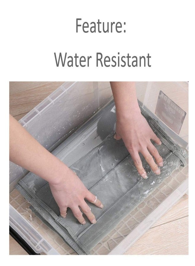 Everbuy® 6 Pocket Foldable Hanging Purse Handbag Organizer for Storage Ladies Women Large Clear Hand Bag Storage Organizer-(Grey,PVC) - Image 2