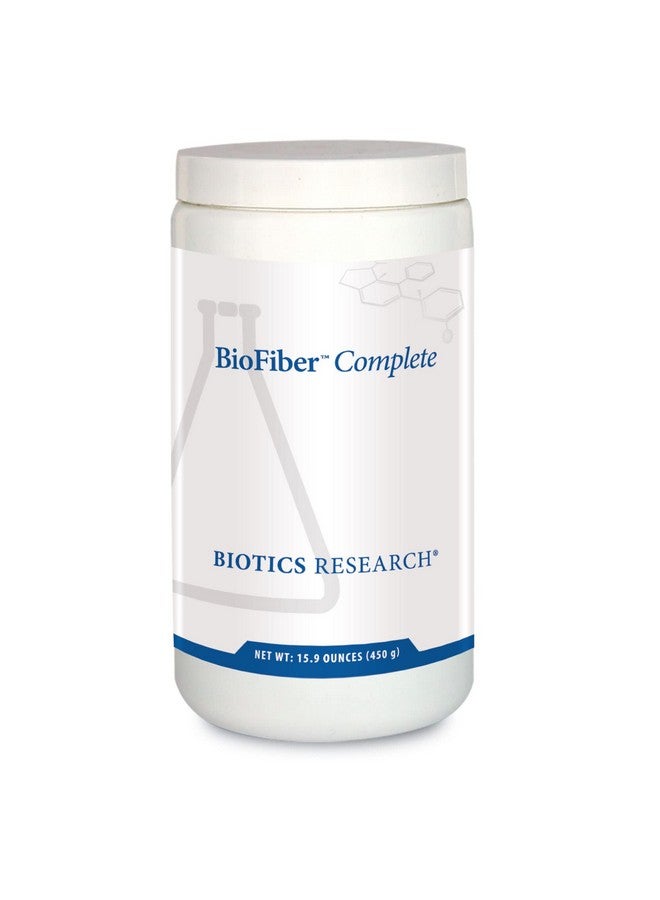 بيوتيكس ريسيرش Biotics Research BioFiber Complete - 10 ألياف غذائية كاملة (عضوية وغير معدلة وراثيًا)، 5 جرام من الألياف لكل وجبة، مسحوق سهل الخلط، دعم الأمعاء البريبايوتيك 15.9 أونصة - Image 1