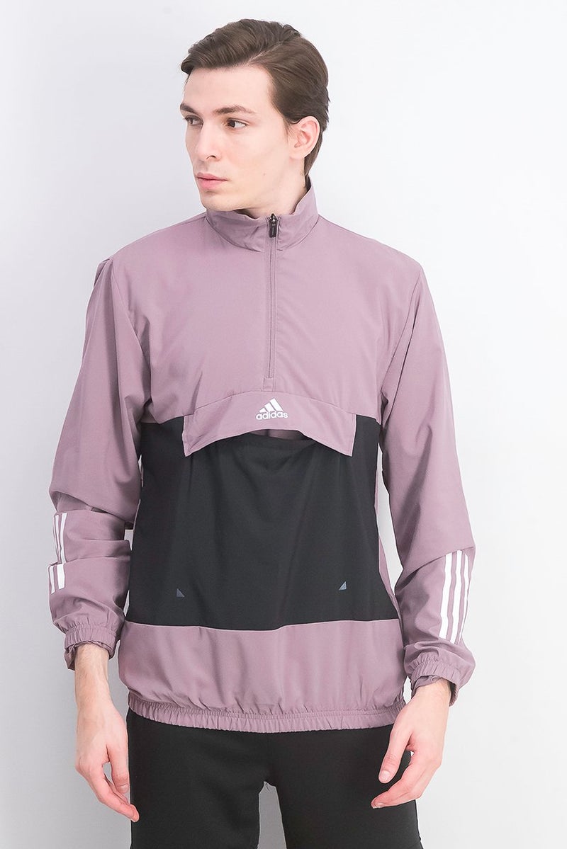 Adidas Men Regular Fit Long Sleeves Training Jacket, Purple and Black  - Image 1