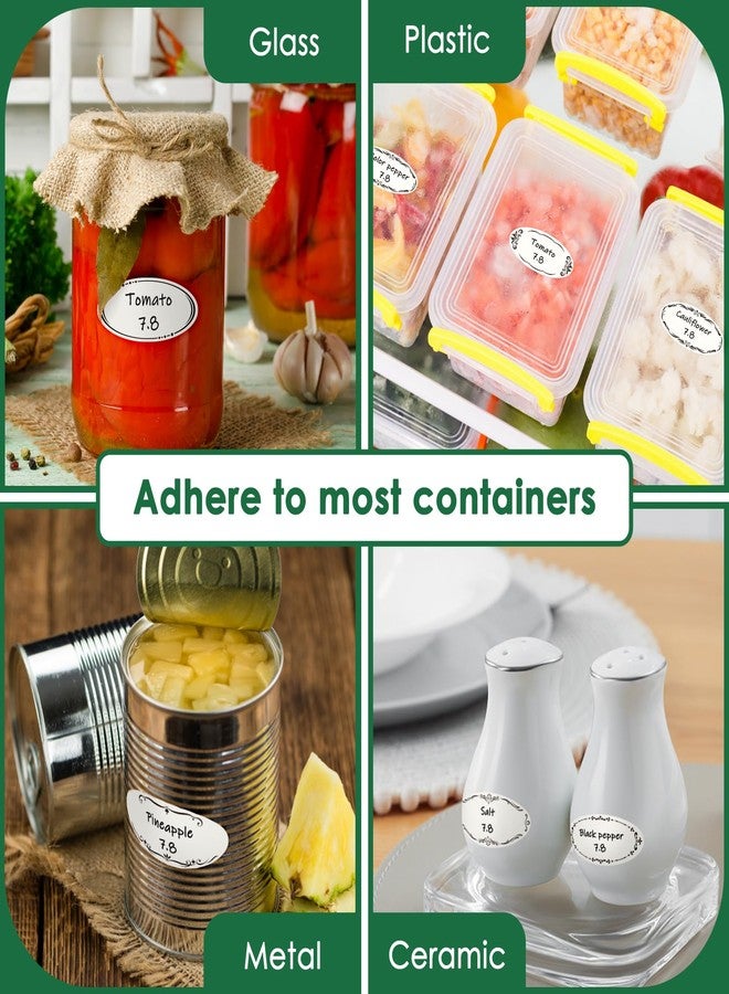 DGBDPACK Dissolvable Canning Labels for Mason Jars, 1 x 2⅛ inch Food Labels, 8 Designs Canning Jar Stickers Removable with Water (1'' x 2⅛'', 200, Count) - Image 5