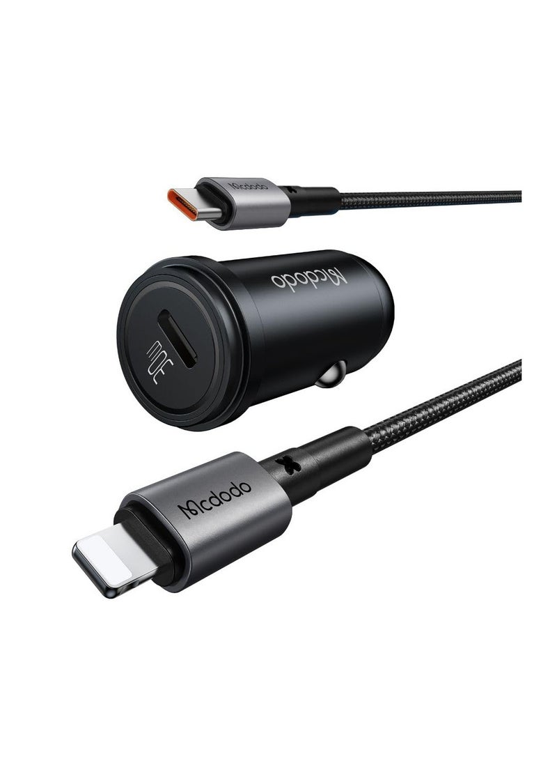 مكدودو Mcdodo CC-7492 منفذ واحد 30 واط PD شاحن سيارة سريع 36 واط نوع C إلى كابل Lightning 1.2 متر - Image 3