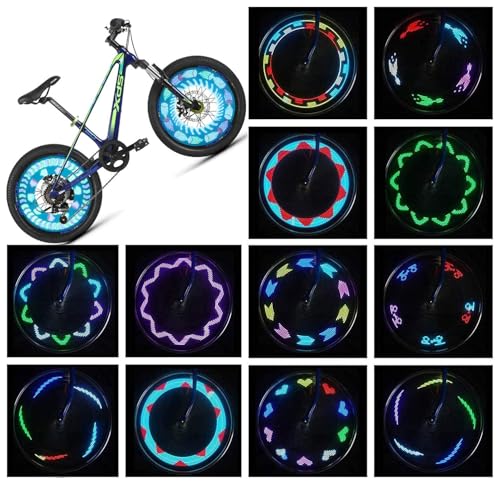 Dorras Bike Wheel Lights (2 Pack) - Waterproof LED Bicycle Spoke Lights - Bike Accessories - 30 Different Patterns Change - Great Gift for Adults Kids - Image 1