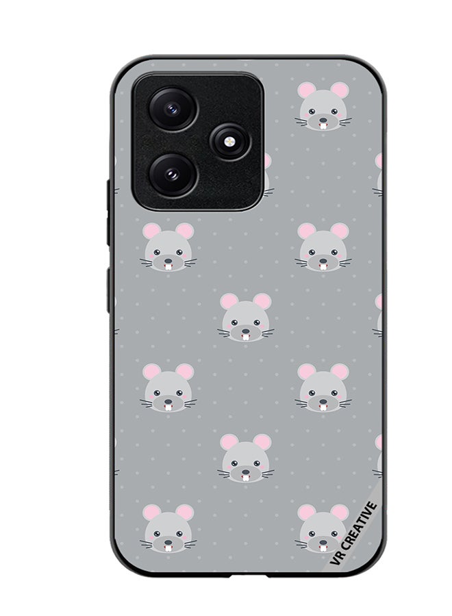 VR CREATIVE Protective Case Cover For Xiaomi Poco M6 Pro 5G Mouse Design Multicolour - Image 1