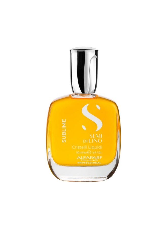 ALFAPARF MILANO Alfaparf Milano Semi di Lino Sublime Cristalli Liquidi Hair Oil Serum with Thermal Protection - Anti Frizz Hair Serum & Smoothing Heat Protectant Spray with Vitamin E for Frizzy Hair (1.69 oz / 50 ml)  - Image 1