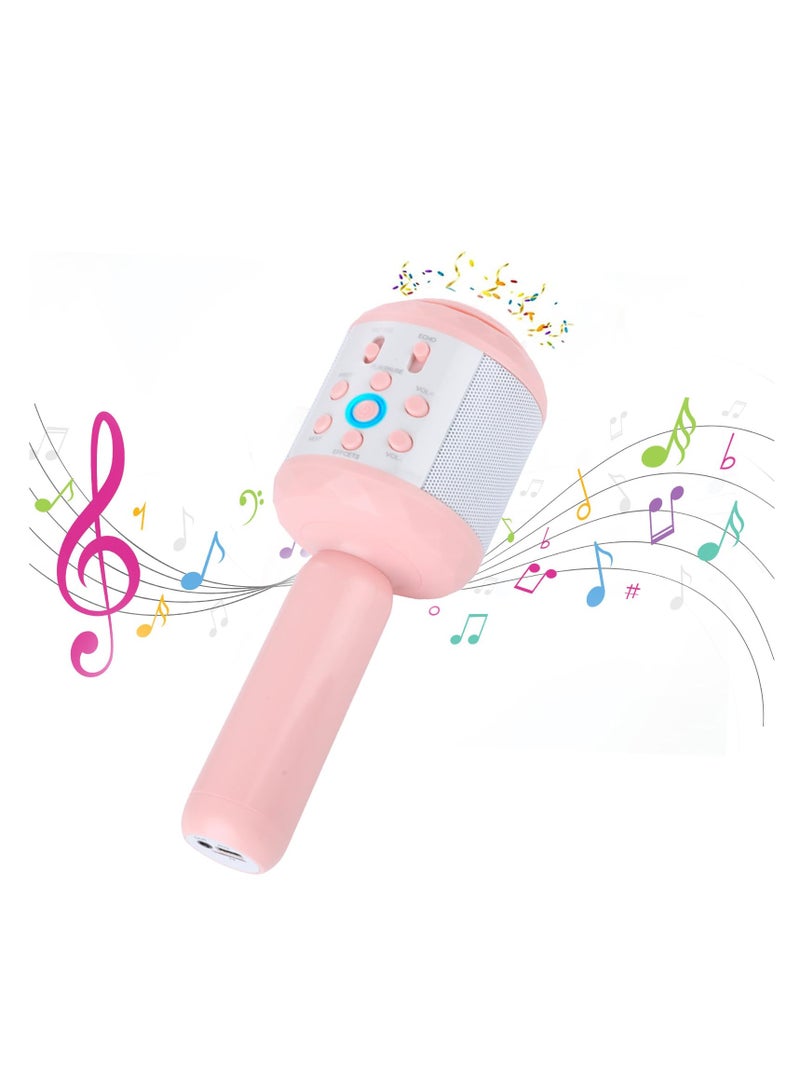 Karaoke Microphone Handheld Bluetooth Wireless Karaoke Microphones for Adults Kids Portable Singing Speaker Mic, for Kids Adults Party Support Android iOS Device - Image 1
