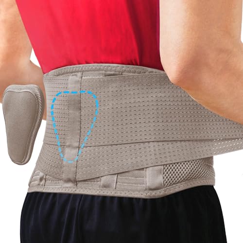Sparthos Back Support Belt - Relief from Back Pain, Sciatica, Herniated Disc - Lower Backbrace With Lumbar Pad For Home & Lifting At Work - For Men & Women - Fits 52–59″ Waist (X-Large, Check Sizing) - Image 4