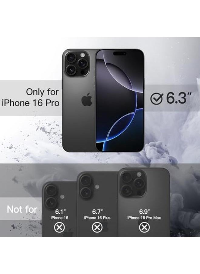 Jetech - Magnetic Case For Iphone 16 Pro 6.3 Inch Compatible With Magsafe Shockproof Phone Bumper Cover Solid Color Matte Tpu Frame Anti Scratch Clear Back Black - Image 1