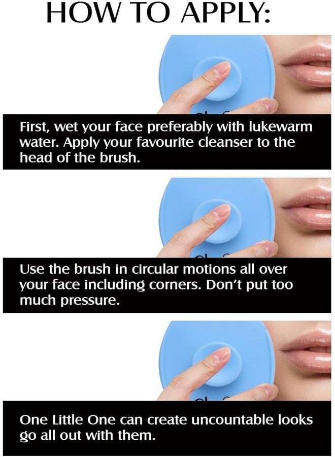 ESZAZX Silicone Face Scrubber Exfoliator, Soft Face Brush, Facial Cleansing Brush, Acne Blackheads Removing (2 pc) - Image 3