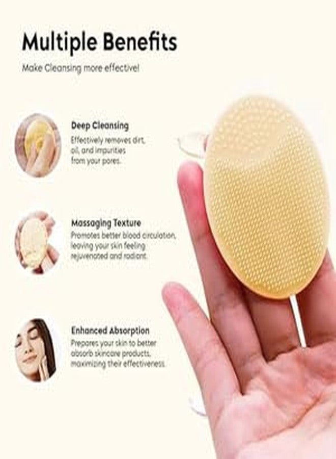 ESZAZX Silicone Face Scrubber Exfoliator, Soft Face Brush, Facial Cleansing Brush, Acne Blackheads Removing (2 pc) - Image 4