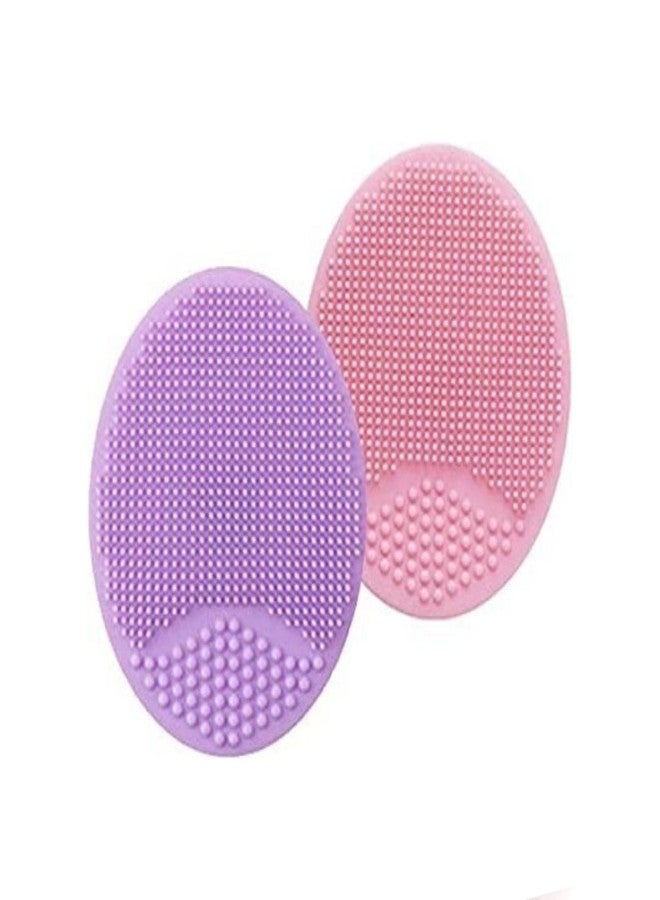 ESZAZX Silicone Face Scrubber Exfoliator, Soft Face Brush, Facial Cleansing Brush, Acne Blackheads Removing (2 pc) - Image 1