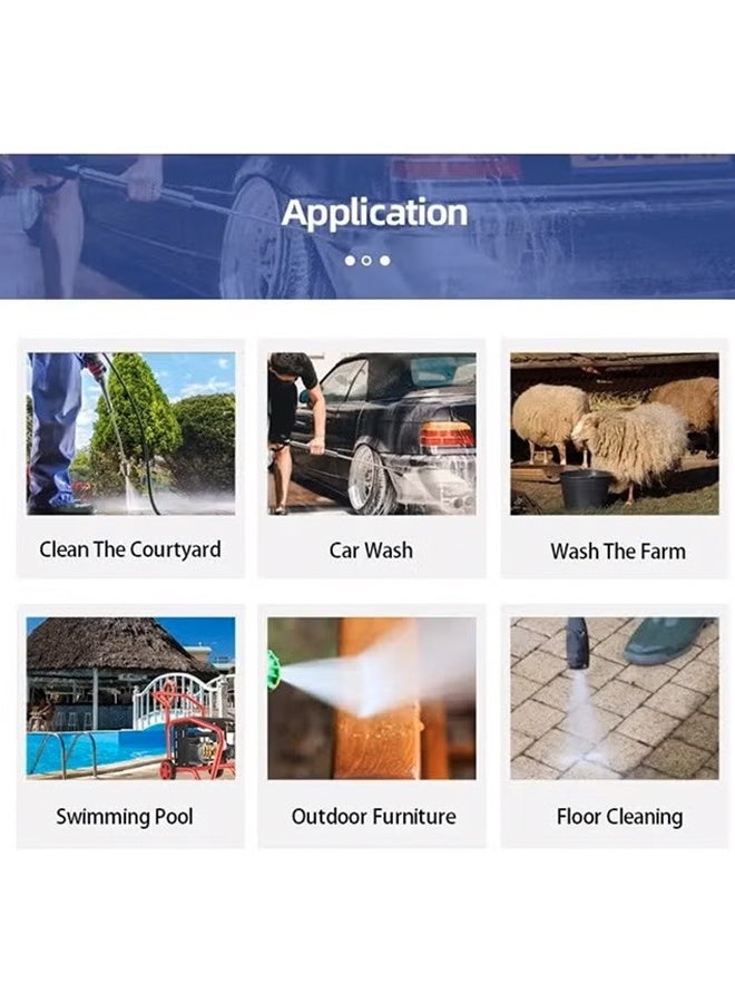 RUIYADA Electric Pressure Washer 3500 Psi Pressure Washers, Car Washer Pressure Pump,Detachable Water Gun, Electric Pressure Washers for Cleaning Cars, Fences, Pool - Image 3