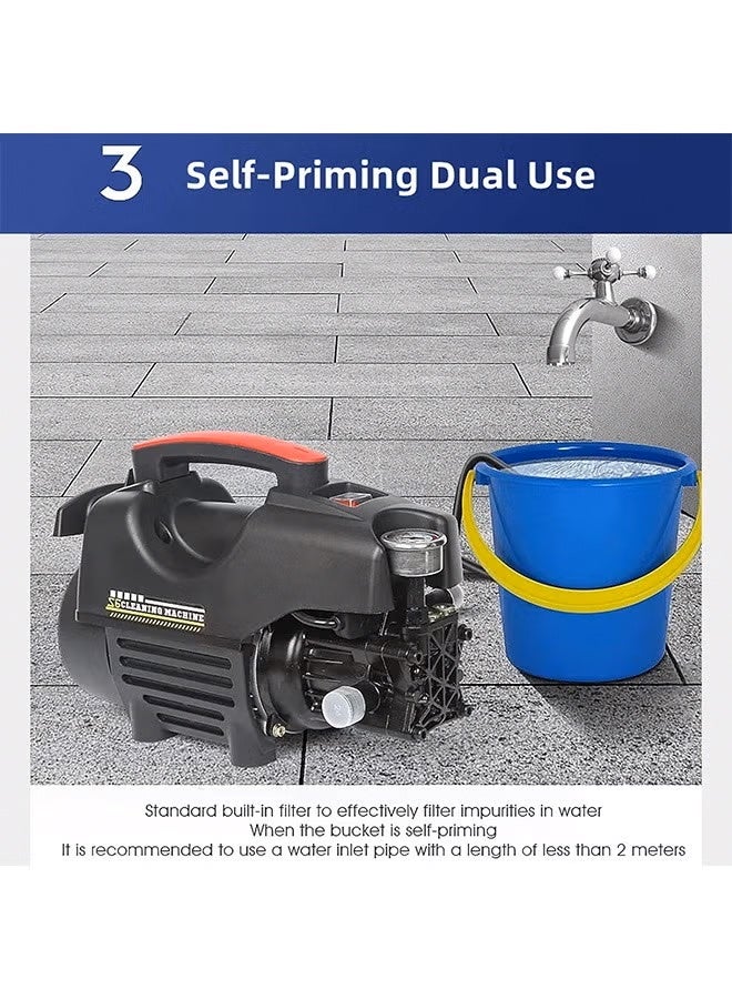 RUIYADA Electric Pressure Washer 3500 Psi Pressure Washers, Car Washer Pressure Pump,Detachable Water Gun, Electric Pressure Washers for Cleaning Cars, Fences, Pool - Image 4