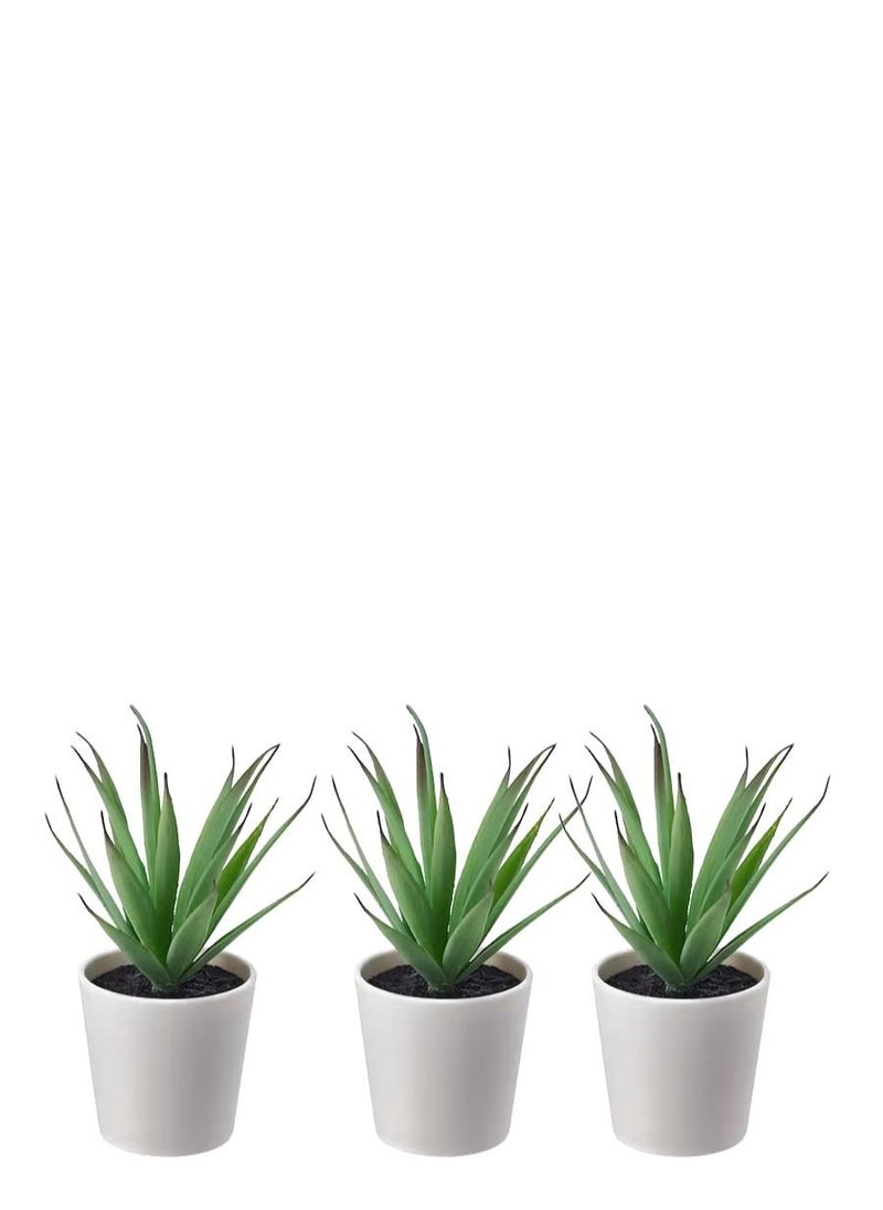 FEJKA Artificial potted plant with pots, indoor and outdoor 3 pieces Multicolor 10 cm  - Image 2
