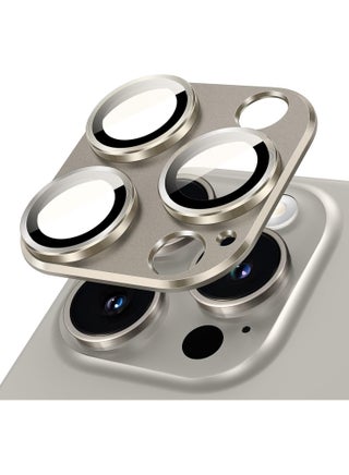 Camera Lens Protector for iPhone 15 Pro 6.1-Inch and iPhone 15 Pro Max 6.7-Inch, Full Coverage 9H Tempered Glass Ring Cover, Matte Metal Plate, Case Friendly, 1-Pack (Natural Titanium) - pzsku/ZA39ACE115EC92A858D26Z/45/_/1712998480/52035352-5909-4b4c-8b42-d3d47021a017