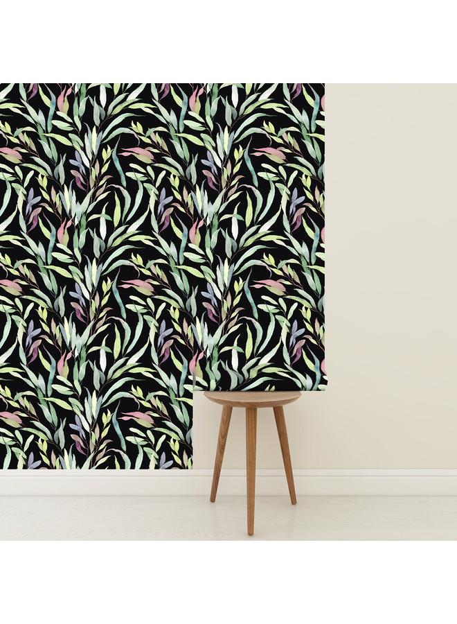 Bluejw Color Leaf Self-adhesive Wallpaper Waterproof Anti-fouling Temporary Wallpaper Dormitory Renovation Frosted Touch Background Wall Mural - Image 5