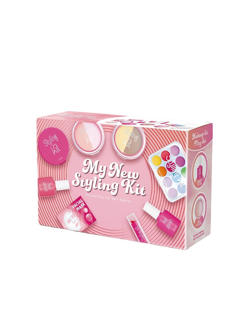 Angmei Kids Makeup Kit for Girls Pink Makeup Set, Real Washable Make up Kit for Little Girl Princess Toddler Makeup for Kid Birthday Gifts Toys for Girls - Image 5
