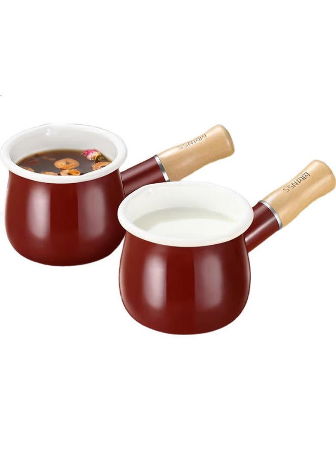 Ssn Hot Milk Pot, Milk Pot, Non-Coated Enamel Small Milk Pot, Non-Stick Pot, Baby Food Pot, Small Pot For Home Use - Image 2