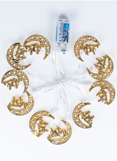 Hilalful Hilalful LED Small Crescent Eid Mubarak Fairy String Lights  - Image 5