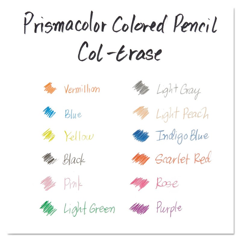 Prismacolor Col-Erase Erasable Colored Pencils, Adult Coloring, 24 Pack - Image 4