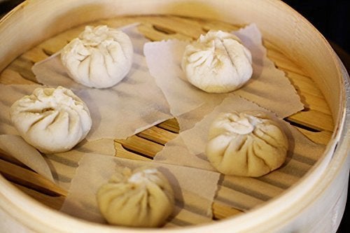 Decorcrafts Round Shape MomosDimsumWanton Steamer Bamboo Box Round Shape Momos Bamboo Basket 6 inch - Image 1